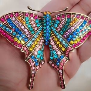 Heidi daus butterfly brooch